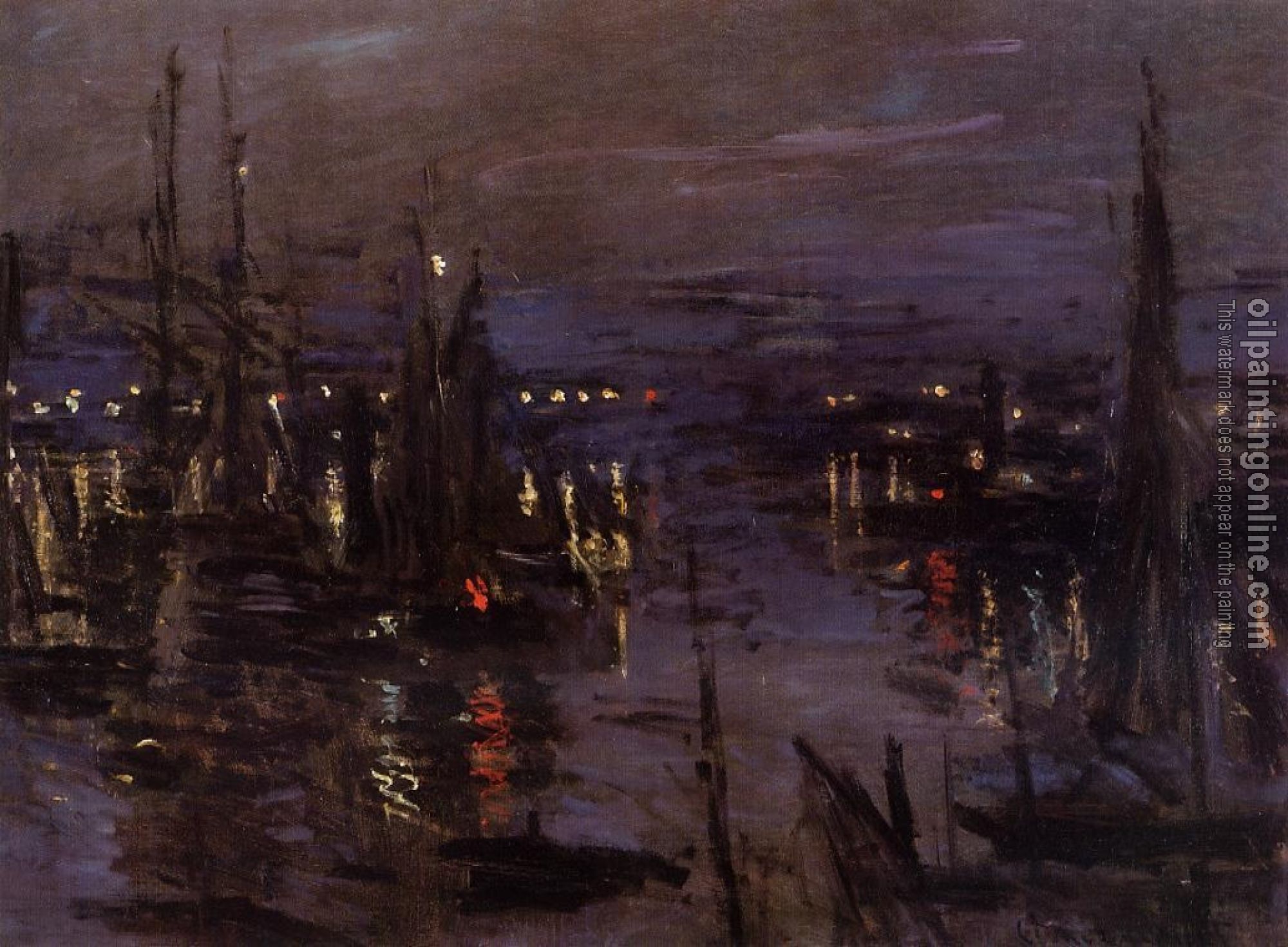 Monet, Claude Oscar - The Port of Le Havre, Night Effect